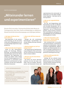 Elevator Pitch in der training aktuell_2012_Internet